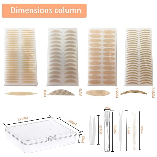 ZMBeautk 1728Pcs Double Eyelid Tape Kit for Natural Eye Lift & Crease Enhancement