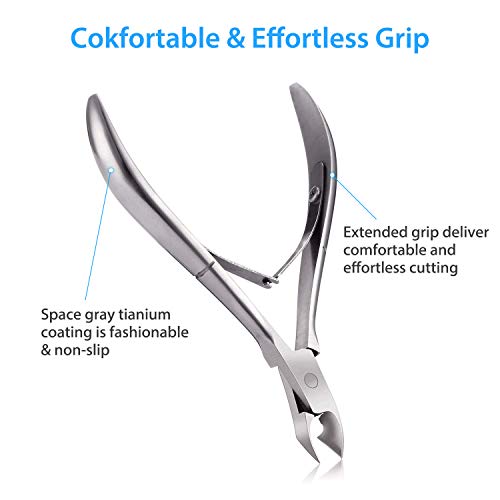 Mudder Stainless Steel Cuticle Nippers 3-Pack - Precision Cuticle Cutter Set