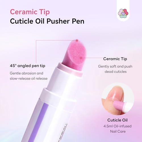SAVILAND 2-In-1 Cuticle Oil Pen with Ceramic Tip (2 Pack)