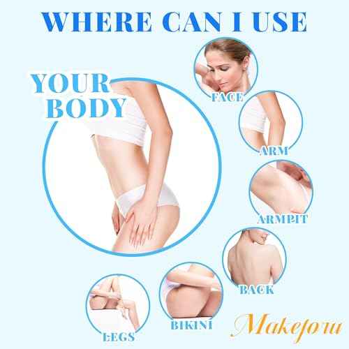 Hair Removal Wax Beads 2.2lb (1000g), Waxing for Whole Body, Painless Hair Removal Waxing for Women and Men, 10 Flavours, Contains 20 Wax Sticks