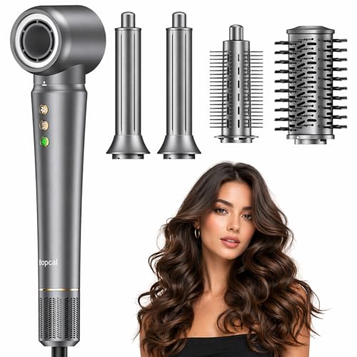 Bopcal 5-in-1 Hot Air Styler Wrap with Auto Curling Barrels