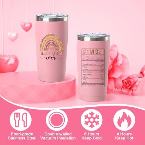 Best Mom Ever Gifts Mothers Day from Daughter Son Birthday Thank You Gift Basket for Mother in Law, Women, New Mom Valentines Gift Box for Wife from Husband with Canvas Tote Bag Tumbler Sock