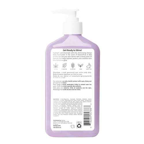 Hempz NEW Star Dust Body Lotion, Iridescent Glow Shimmer, Passionfruit and Wild Orchid, Hydrating and Nourishing Moisturizer, 17 oz.