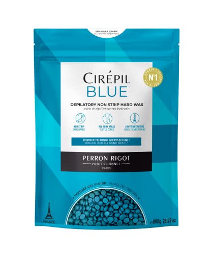 Cirepil Blue Stripless Hard Wax Beads 28.22oz Bag for Hair Removal