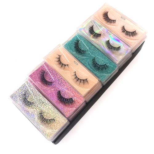 10 Pairs False Eyelashes Natural Look | 5D Faux Mink Lashes
