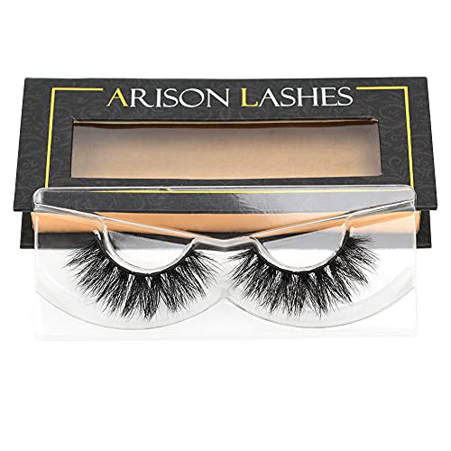 Arison 3D Mink Lashes - Wispy Dramatic Reusable Eyelashes