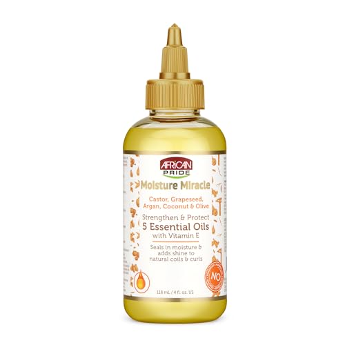 African Pride Moisture Miracle 5 Essential Hair Oils - 4 oz