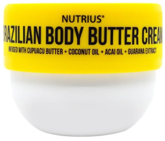 Nutrius Brazilian Body Butter Cream, 6 FL OZ