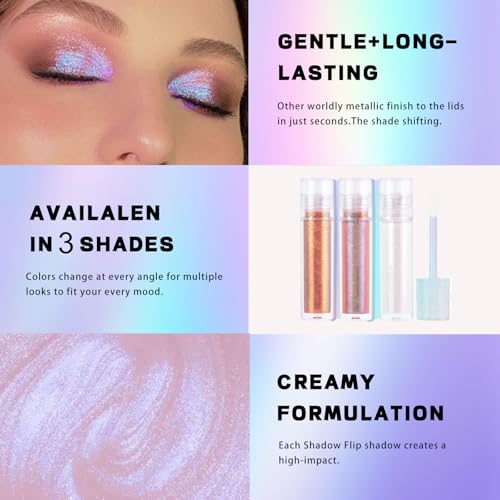 Grospe Liquid Glitter Eyeshadow - Holographic Color Shifting