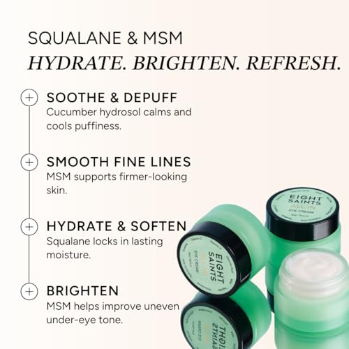Eight Saints All In Eye Cream with Hyaluronic Acid & Caffeine