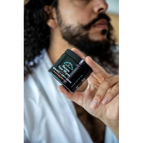 Renew Face Wipes, 50-Count (Pack of 1). Exfoliating, anti-aging, and pre-shave face wipes.