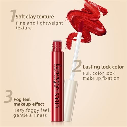 12-Color Nude Matte Liquid Lipstick Set – Waterproof Long-Lasting