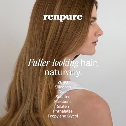 Renpure Biotin & Collagen Leave-In Conditioner Treatment, For a Fuller, Thicker Look That Shines, Biotin Hair Spray Leave In Conditioner For Fine, Thin or Limp Hair, Vitamin B7, Collagen - 8 Fl Oz