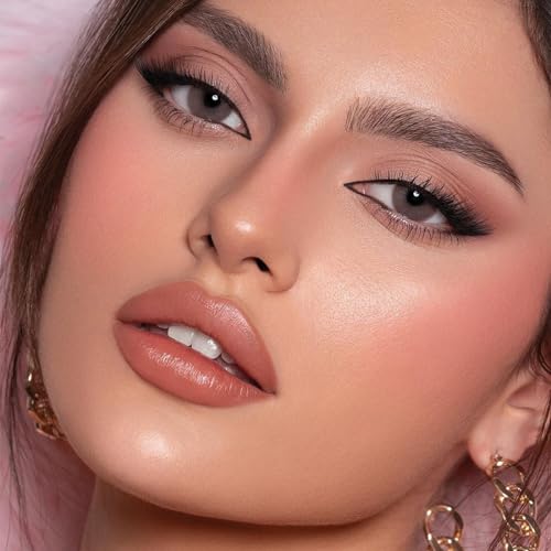 Profusion Cosmetics Beauty Box 6 Shades Palette with Built-In Mirror, Four Versatile Blushes & Two Radiant Highlighters with Liquid Illuminator and Face Brush, Vegan & Cruelty-Free Makeup Set