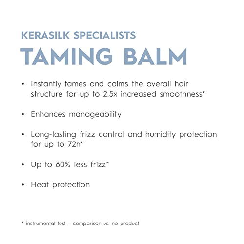 Kerasilk Taming Balm |Nourishes & Hydrates Strands | Instantly Smooths & Softens Hair | With Heat Protection | For Coarse, Frizzy & Unruly Hair | 25ml