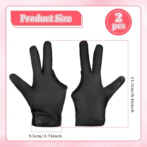 COMNICO Heat Resistant Gloves for Hair Styling - 3 Finger
