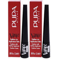 Pupa Milano Vamp! Definition Liner - Eyeliner With Felt Applicator - Matt and Pearly Finishes - Precise, Flawless and Defined Color - Ultra Pigmented - 100 Extra Black - 0.85 Oz (Pack of 2)