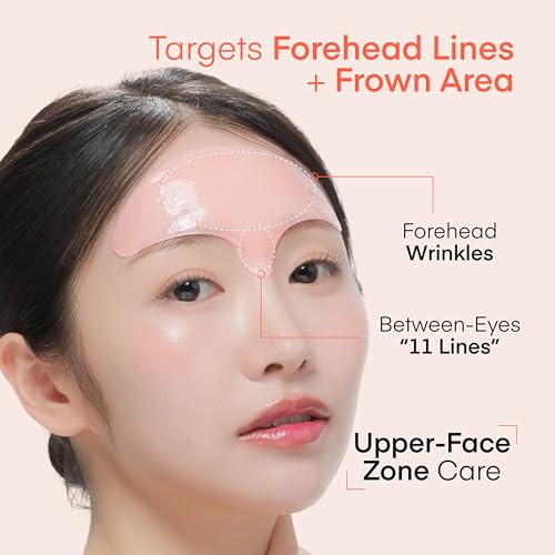 Retinol PDRN Forehead Wrinkle Patches - Korean Hydrogel Mask, 7 Sheets