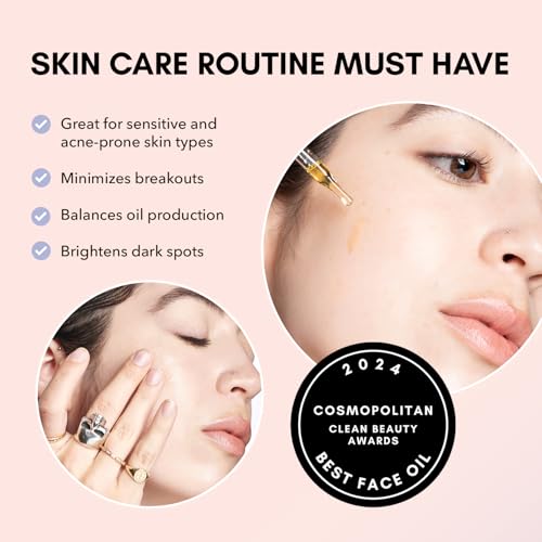 Clover Balancing Oil | Supports Clearer Skin, Promotes a Healthy Complexion, and Enhances Natural Radiance | Cruelty-Free & Vegan Face Oil - 1 oz (30 ml)