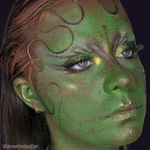 Mehron Makeup Liquid Makeup | Face Paint and Body Paint Perfect for Halloween, Cosplay I Air Brush Compatible 4.5 oz (133 ml) (GREEN)