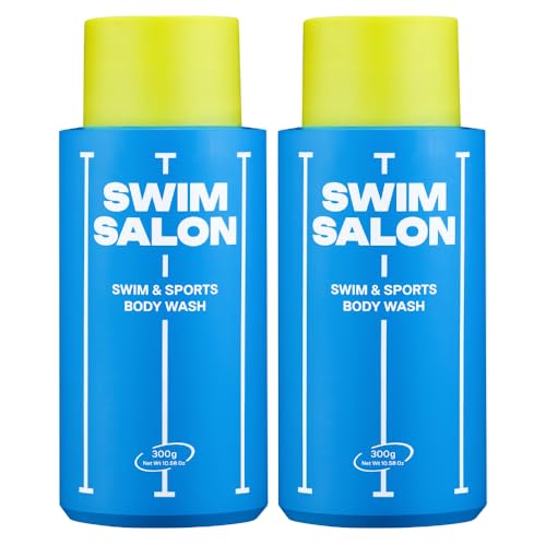 Chlorine-Removing Body Wash for Swimmers | Vitamin C | Hydrating & Refreshing | Sulfate-Free, Silicone-Free, Paraben-Free (10.58 oz / 300g, Pack of 2)