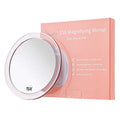 SANTOO 15X Magnifying Makeup Mirror with 3 Suction Cups - 6 Inch Round Travel & Bathroom Mirror - Rose Gold