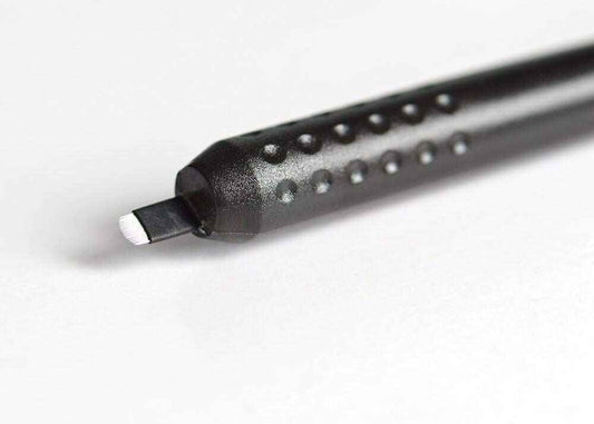 M Mellie MIcroblading PACK OF 5 - U18 NANO .15mm Disposable Microblading Pen with Pigment Sponge - Thinnest Blade On The Market NOT FOR LATEX