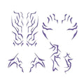 Temporary Tattoos Rumii Cosplay Accessories,Cosplay Tattoos Stickers Purple (1)