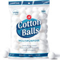 DecorRack 100 Large Cotton Balls - 100% Pure Cotton