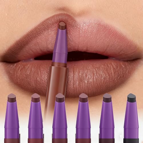 BestLand 2-in-1 Lip Crayon Set – 6 Matte Lipstick & Liner Combo