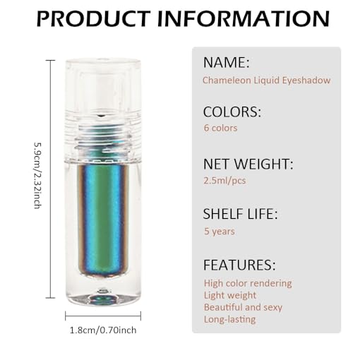 Green Duochrome Liquid Metallic Eyeshadow - High Pigment