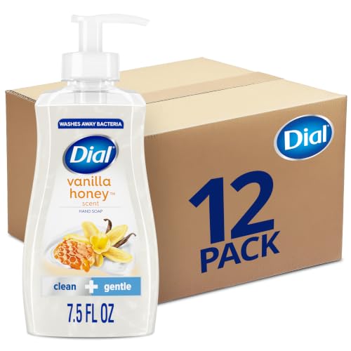Dial Liquid Hand Soap Vanilla Honey 7.5oz Pack of 12