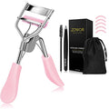 Eyelash Curler with Comb – Fits All Eye Shapes, Pink