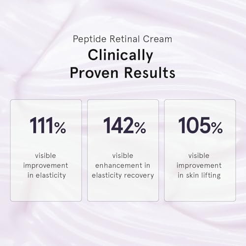 ONE THING Peptide Retinal Cream, Vitamin A, Faster Acting than Retinol, Retinaldehyde Anti Aging Face Cream, Smooths Wrinkles, Refines Pores and Improves Elasticity, Korean Skincare 1.85 fl.oz, 55ml