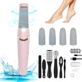 Electric Foot Callus Remover with 4 Roller Heads - Rechargeable Pedicure Kit