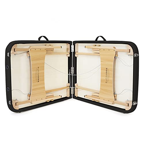 Saloniture Portable Folding Massage Table 450lbs - Black