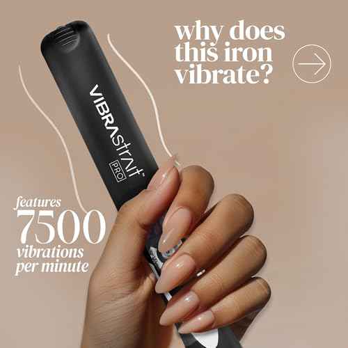 Value Bundle: Vibrastrait Pro Vibrating Flat Iron, 1-inch with Travel Case & Travel Size Cloud 9 Restoring Shampoo & Restoring Conditioner, 3 Fl Oz | Professional Hair Styling Tools