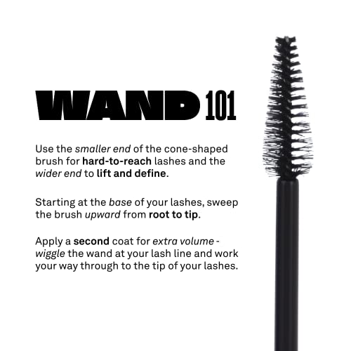BABE ORIGINAL Babe Lash Mascara, 0.21 oz, Smudge-Proof Dramatic Black