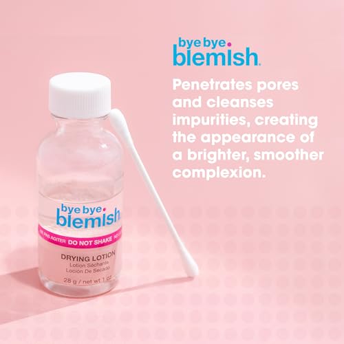 Bye Bye Blemish Acne Drying Lotion, Reduce Pimples Overnight 1oz, 1-Pack