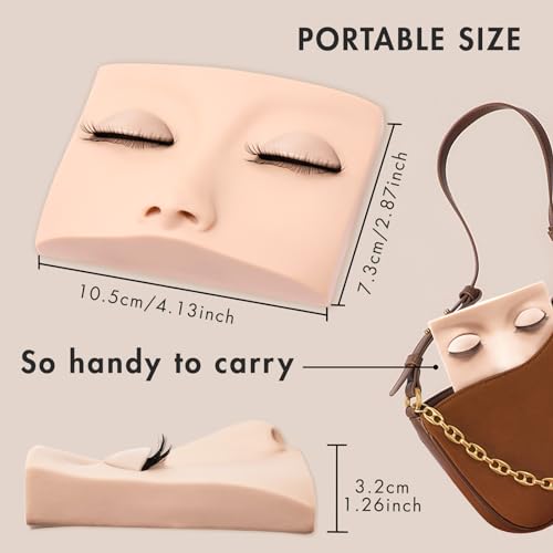 Double Layer Lash Mannequin Head - Removable Eyelids