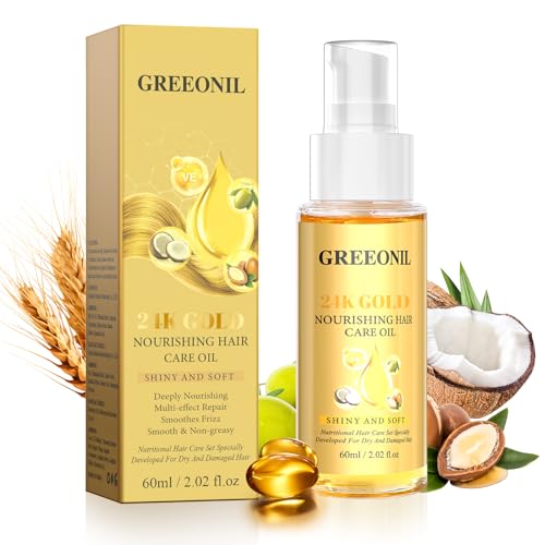 24K Gold Hair Serum with Argan & Coconut Oil - 60ml
