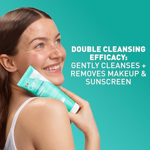 CeraVe Cream-to-Water Makeup Remover with Squalane & Ceramides, 4 oz
