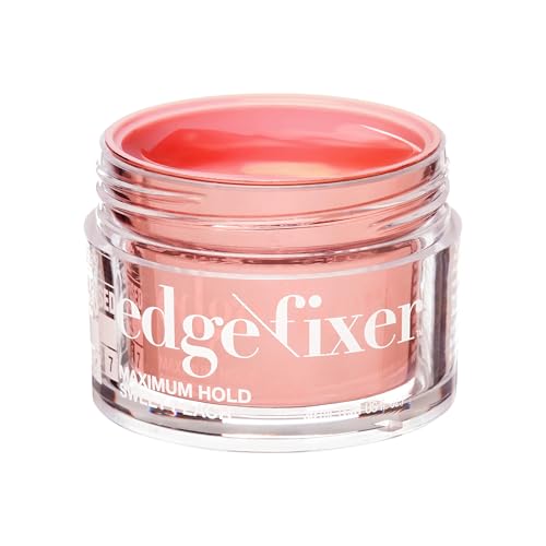 Kiss Colors & Care Peach Edge Fixer Gel 1.01 Fl Oz - Maximum Hold, Biotin B7, Non-Flaking