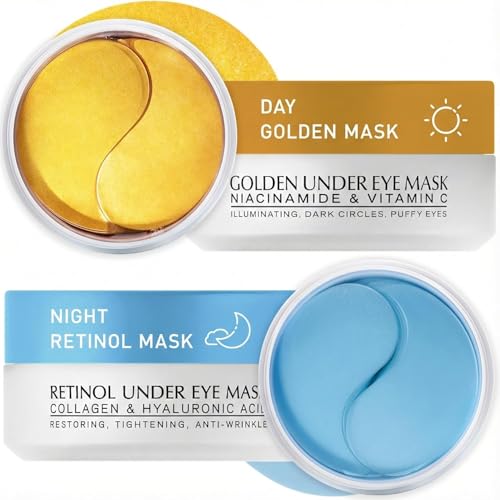 Retinol & Gold Under Eye Patches - 120 Pcs Dark Circle & Puffiness Treatment