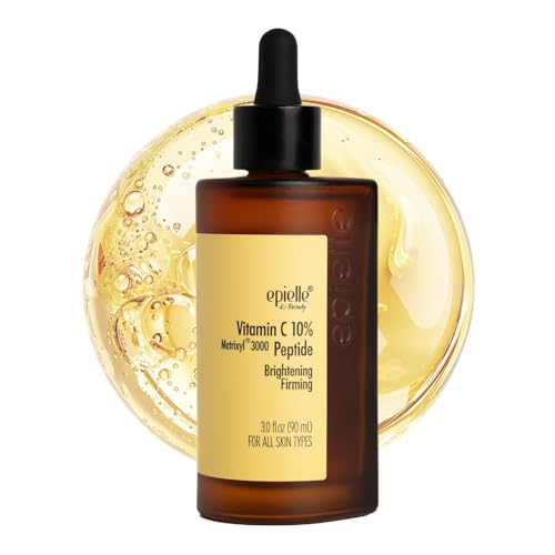 Epielle Complex Niacinamide 10% + Peptides Serum 3 fl.oz, Glowing and Firming Formula for Uneven Tone & Enlarged Pores, Anti-Aging for Face, Korean Skin Care (Vitamin C + Peptides Serum)
