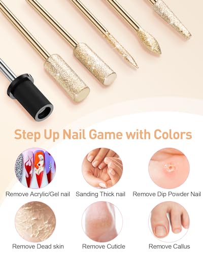 Electric Nail Drill 20000RPM Portable Manicure Tool for Acrylic Gel Nails