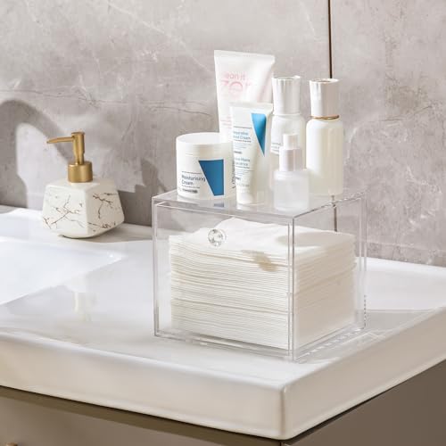 Acrylic Face Towel Container for Clean Skin Club XL