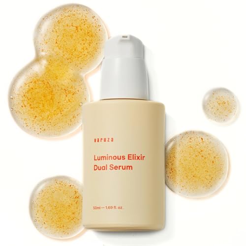 Luminous Elixir Dual Serum for Face with 5% of Vita 7 Complex, Hyaluronic Acid, Vitamin K3 & CoQ10 Sea buckthorn oil, Hydrating & Skin Barrier Repair Anti-Redness Vegan Korean Skincare 50ml