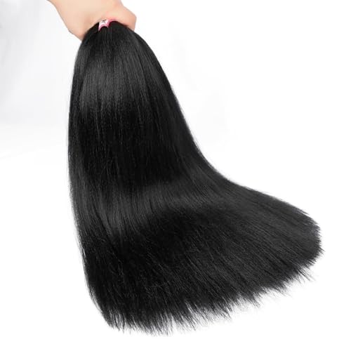 Dorsanee Pre-Stretched Braiding Hair 20" - 8 Pack Natural Black