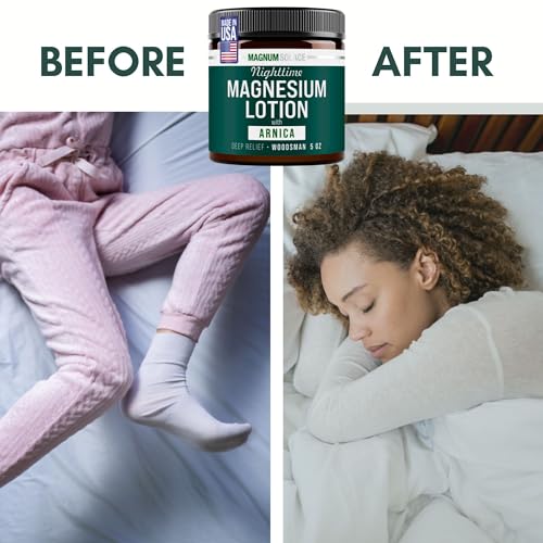 Nighttime Magnesium Lotion with Arnica ? Soothing Relief & Relaxation, Highly Concentrated Magnesium for Muscles & Joints ? Apply to Legs or Feet Before Bed ? Skin-Friendly